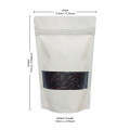 70g Window White Matt Stand Up Pouch/Bag with Zip Lock [SP2] (100 per pack)
