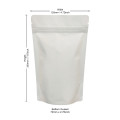 100g White Matt Stand Up Pouch/Bag with Zip Lock [SP9] (100 per pack)