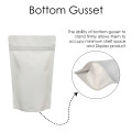 [Sample] 250g White Matt Stand Up Pouch/Bag with Zip Lock [SP4]