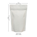 40g White Matt Stand Up Pouch/Bag with Zip Lock [SP1] (100 per pack)