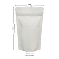 70g White Matt Stand Up Pouch/Bag with Zip Lock [SP2] (100 per pack)