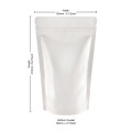[Sample] 150g White Shiny Stand Up Pouch/Bag with Zip Lock [SP3]