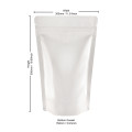 3kg White Shiny Stand Up Pouch/Bag with Zip Lock [SP7] (100 per pack)