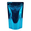 250g Blue Shiny With Valve Stand Up Pouch/Bag with Zip Lock [SP4] (100 per pack)