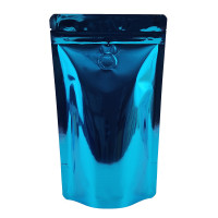 70g Blue Shiny With Valve Stand Up Pouch/Bag with Zip Lock [SP2] (100 per pack)