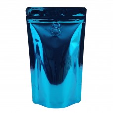 70g Blue Shiny With Valve Stand Up Pouch/Bag with Zip Lock [SP2]