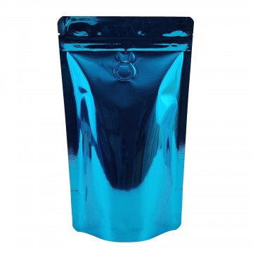 1kg Blue Shiny With Valve Stand Up Pouch/Bag with Zip Lock [SP6]