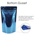 500g Blue Shiny With Valve Stand Up Pouch/Bag with Zip Lock [SP5] (100 per pack)