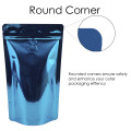 250g Blue Shiny With Valve Stand Up Pouch/Bag with Zip Lock [SP4] (100 per pack)