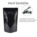 500g Black Shiny With Valve Stand Up Pouch/Bag with Zip Lock [SP5] (100 per pack)