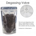 100g Clear / Black Shiny With Valve Stand Up Pouch/Bag with Zip Lock [SP9]