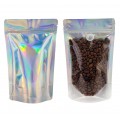 500g Clear / Holographic With Valve Stand Up Pouch/Bag with Zip Lock [SP5]