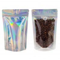 100g Clear / Holographic With Valve Stand Up Pouch/Bag with Zip Lock [SP9]