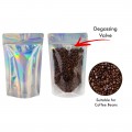 100g Clear / Holographic With Valve Stand Up Pouch/Bag with Zip Lock [SP9]