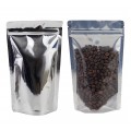 500g Clear / Silver Shiny With Valve Stand Up Pouch/Bag with Zip Lock [SP5]