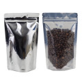 250g Clear / Silver Shiny With Valve Stand Up Pouch/Bag with Zip Lock [SP4]