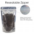 250g Clear / Silver Shiny With Valve Stand Up Pouch/Bag with Zip Lock [SP4]