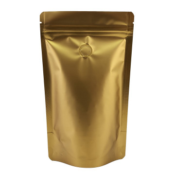 500g Gold Matt With Valve Stand Up Pouch/Bag with Zip Lock [SP5] (100 per pack)