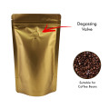 500g Gold Matt With Valve Stand Up Pouch/Bag with Zip Lock [SP5]