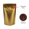 150g Matt Gold with Valve Stand Up Pouch/Bag with Zip Lock [SP3] (100 per pack)