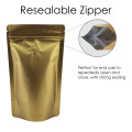 150g Matt Gold with Valve Stand Up Pouch/Bag with Zip Lock [SP3] (100 per pack)