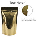 500g Gold Shiny With Valve Stand Up Pouch/Bag with Zip Lock [SP5] (100 per pack)