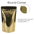 150g Gold Shiny With Valve Stand Up Pouch/Bag with Zip Lock [SP3] (100 per pack)