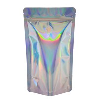 250g Holographic With Valve Stand Up Pouch/Bag with Zip Lock [SP4]