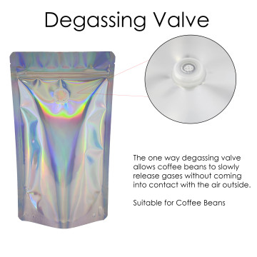 500g Holographic With Valve Stand Up Pouch/Bag with Zip Lock [SP5] (100 per pack)