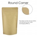 100g Kraft Paper With Valve Stand Up Pouch/Bag with Zip Lock [SP9]