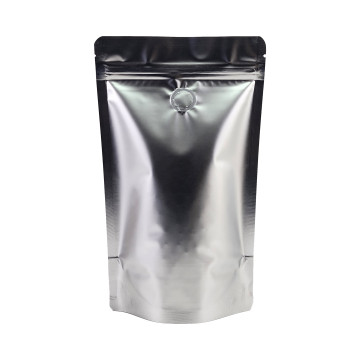 150g Silver Matt With Valve Stand Up Pouch/Bag with Zip Lock [SP3] (100 per pack)