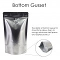 500g Silver Matt With Valve Stand Up Pouch/Bag with Zip Lock [SP5]