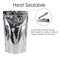 1kg Silver Shiny With Valve Stand Up Pouch/Bag with Zip Lock [SP6] (100 per pack)