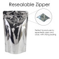 70g Silver Shiny With Valve Stand Up Pouch/Bag with Zip Lock [SP2] (100 per pack)