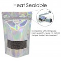 250g Window Holographic With Valve Stand Up Pouch/Bag with Zip Lock [SP4]