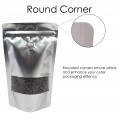 250g Window Silver Matt With Valve Stand Up Pouch/Bag with Zip Lock [SP4]