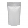 70g White Matt With Valve Stand Up Pouch/Bag with Zip Lock [SP2]