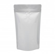 100g White Matt With Valve Stand Up Pouch/Bag with Zip Lock [SP9]