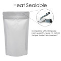 1kg Matt White Matt With Valve Stand Up Pouch/Bag with Zip Lock [SP6] (100 per pack)