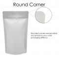 150g White Matt With Valve Stand Up Pouch/Bag with Zip Lock [SP3]