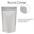 250g White Paper With Valve Stand Up Pouch/Bag with Zip Lock [SP4]