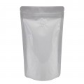1kg White Shiny With Valve Stand Up Pouch/Bag with Zip Lock [SP6]