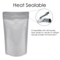 3kg White Shiny With Valve Stand Up Pouch/Bag with Zip Lock [SP7] (100 per pack)