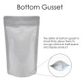 5kg White Shiny With Valve Stand Up Pouch/Bag with Zip Lock [SP8]