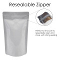 750g White Shiny With Valve Stand Up Pouch/Bag with Zip Lock [SP11] (100 per pack)