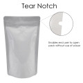 5kg White Shiny With Valve Stand Up Pouch/Bag with Zip Lock [SP8]
