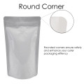 500g White Shiny With Valve Stand Up Pouch/Bag with Zip Lock [SP5] (100 per pack)