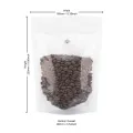 250g Recyclable Clear / White Shiny With Valve Stand Up Pouch/Bag With Zip Lock [SP4] (100 per pack)